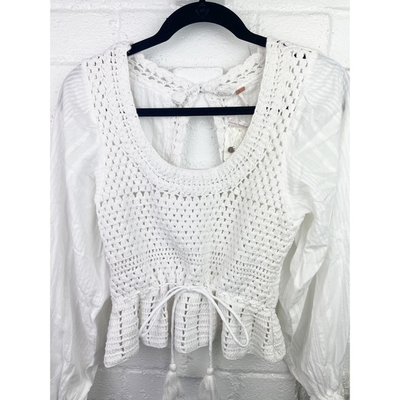 NWT Free People Megan Crochet Top - Picture 4 of 13